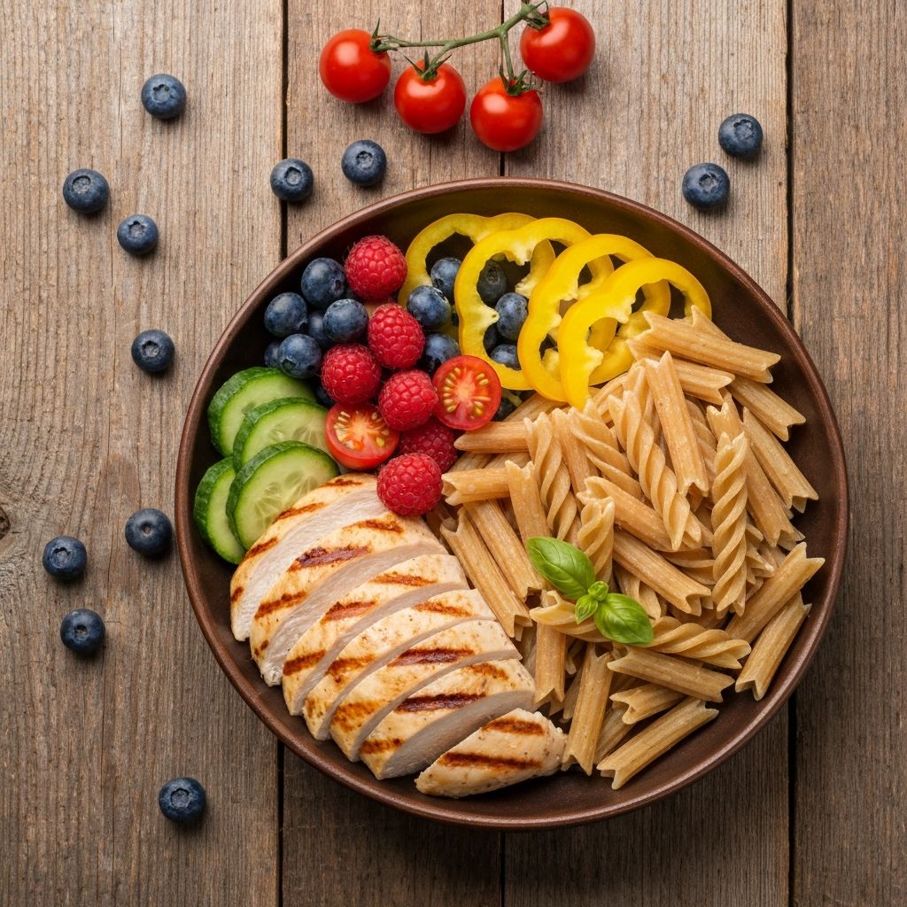 Healthy balanced meal